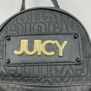 Juicy Couture Black Track Star Backpack Juicy Couture Bag Black Cozy Faux Fur Backpack Juicy Couture  main image 4